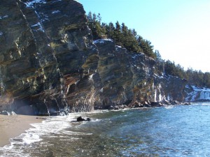 Cliffs at Sandy Cove, Nova Scotia